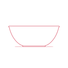 Objects Serving Bowls Ikea Vardagen Serving Bowl 9.5 Inch Outline Svg Vector, Free Vectors File